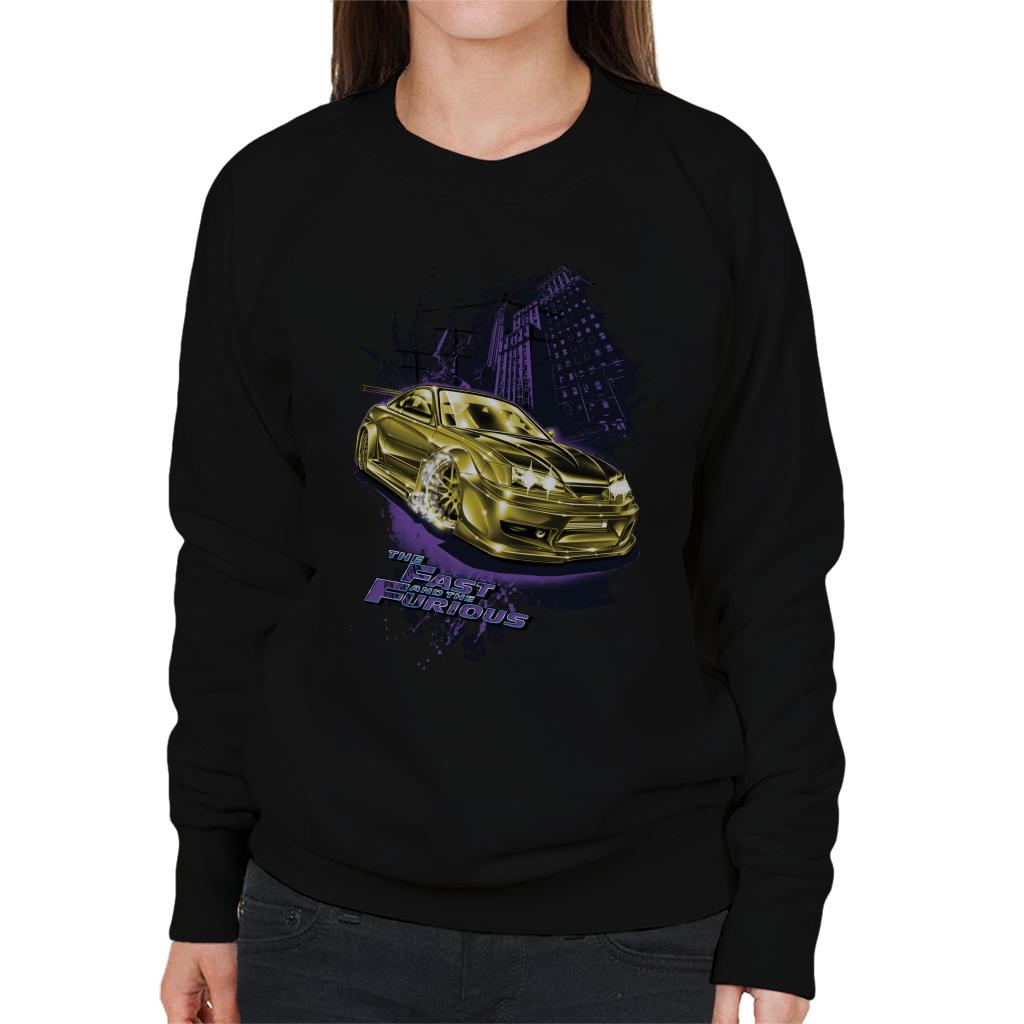 Fast and Furious Tokyo Drift Golden Car Women's Sweatshirt-ALL + EVERY