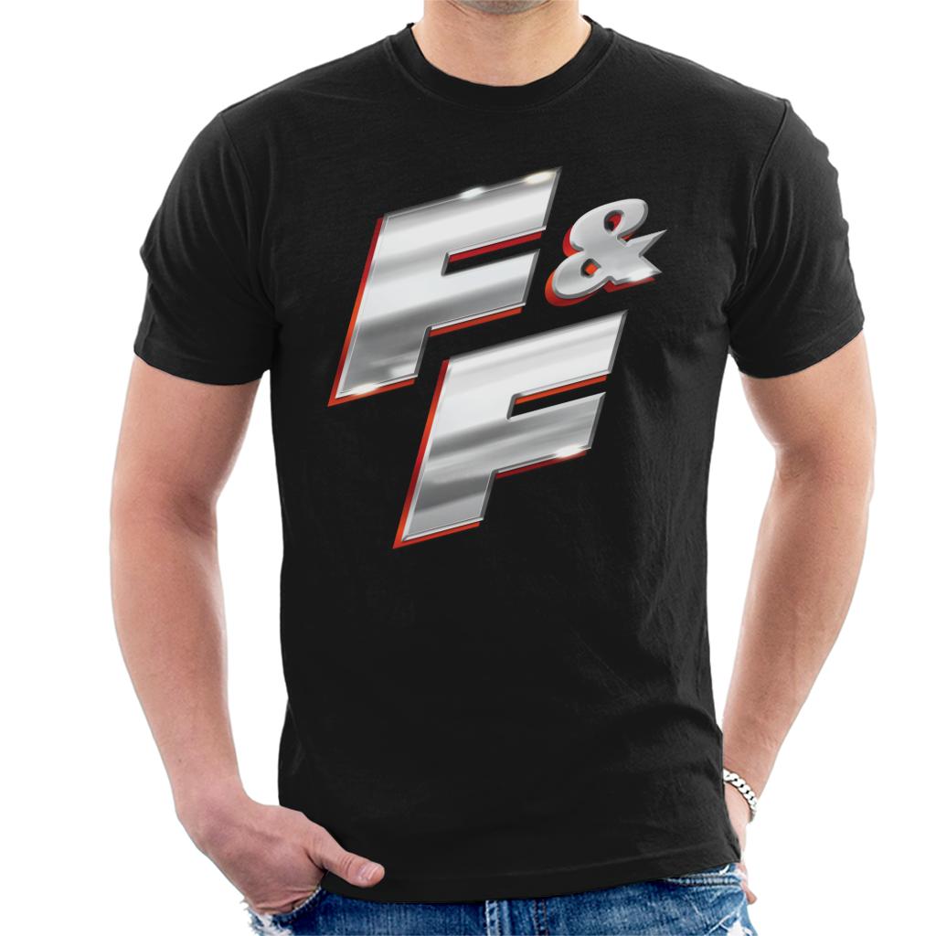 Fast and Furious FF Chrome Logo Men's T-Shirt-ALL + EVERY