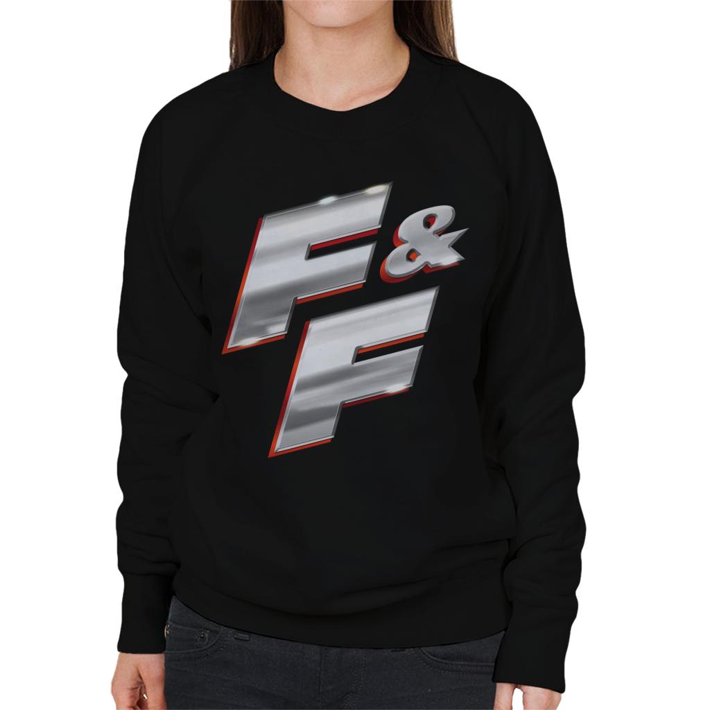 Fast and Furious FF Chrome Logo Women's Sweatshirt-ALL + EVERY