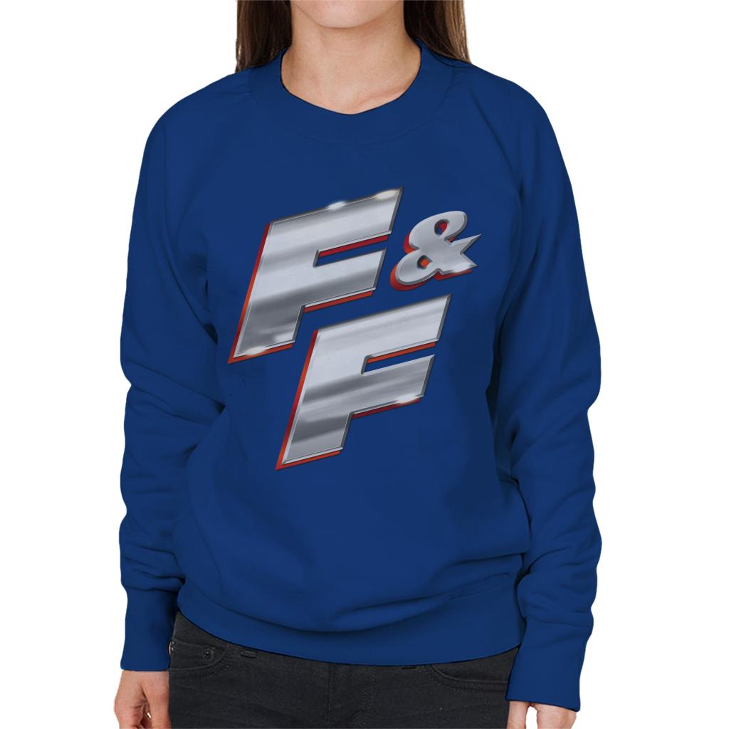 Fast and Furious FF Chrome Logo Women's Sweatshirt-ALL + EVERY