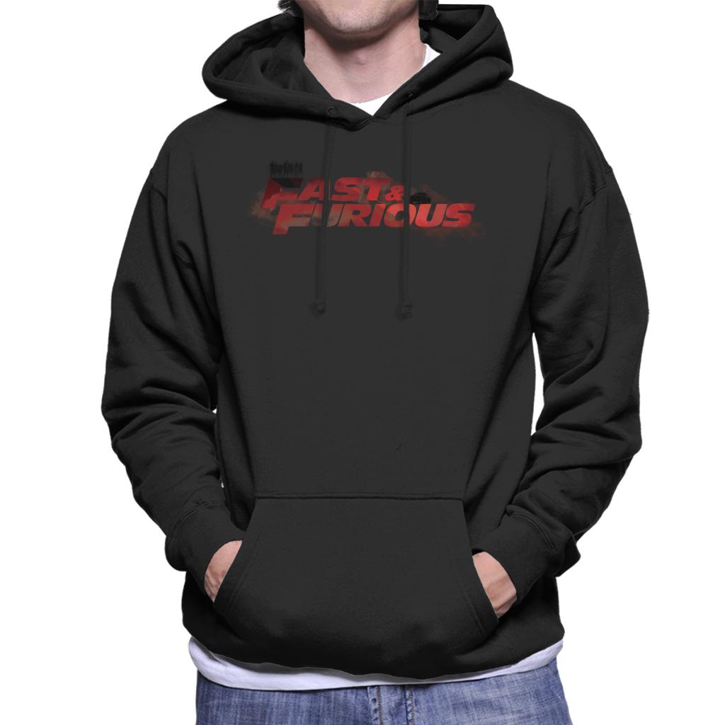 The Fast and The Furious Smoky Red Logo Men's Hooded Sweatshirt-ALL + EVERY