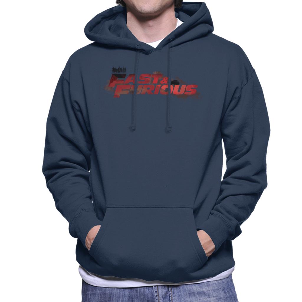 The Fast and The Furious Smoky Red Logo Men's Hooded Sweatshirt-ALL + EVERY