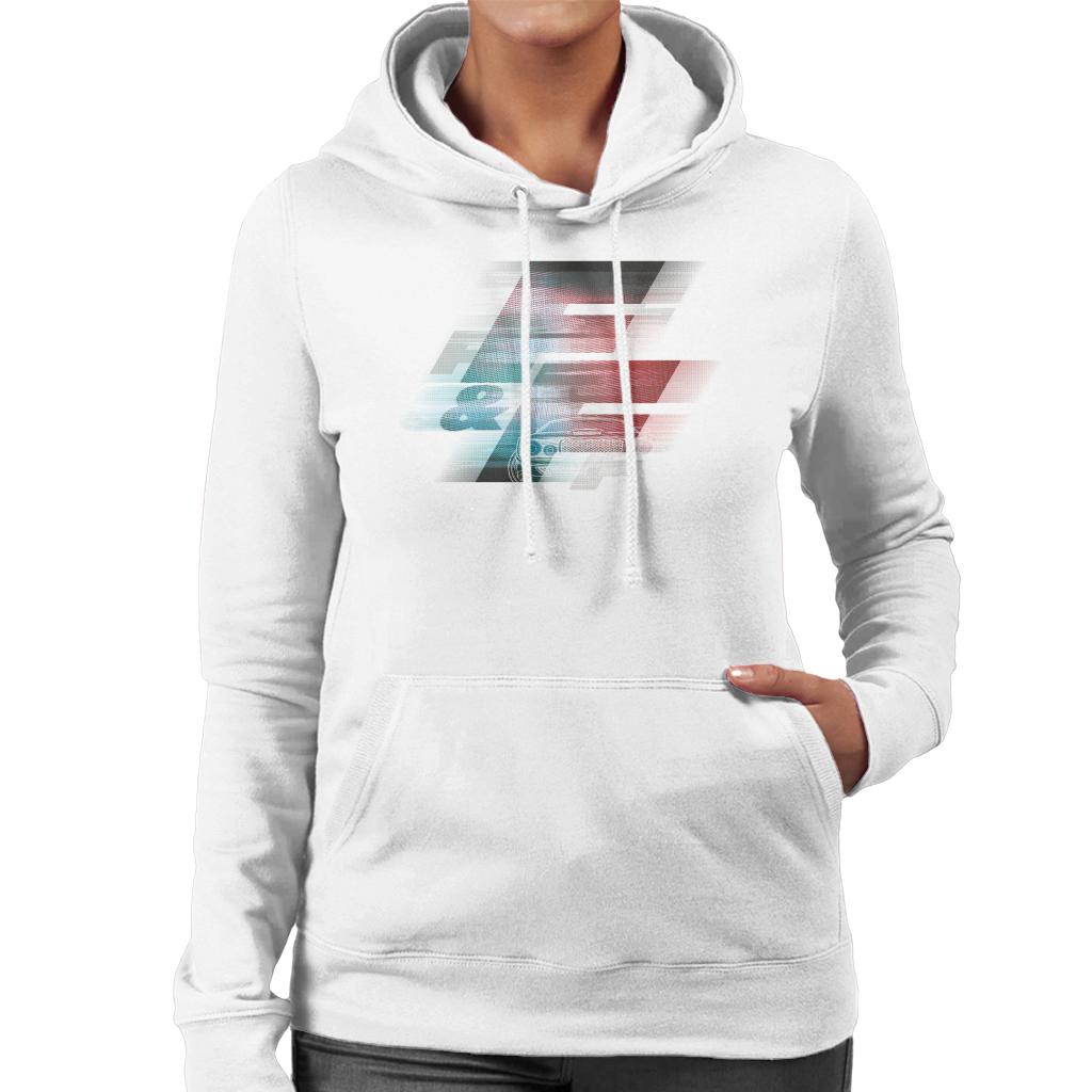 The Fast and The Furious Blurred Logo Women's Hooded Sweatshirt-ALL + EVERY