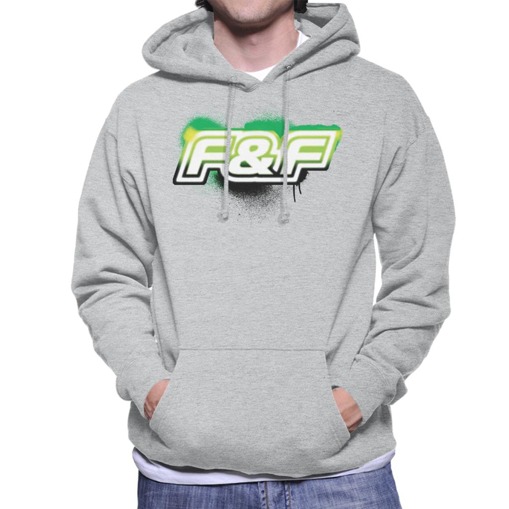 The Fast and The Furious Green Spray Logo Men's Hooded Sweatshirt-ALL + EVERY