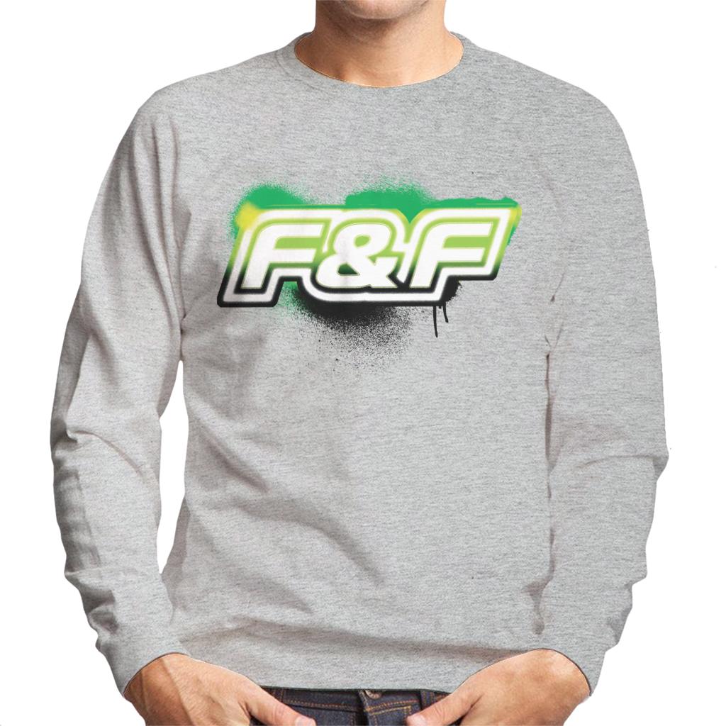 The Fast and The Furious Green Spray Logo Men's Sweatshirt-ALL + EVERY