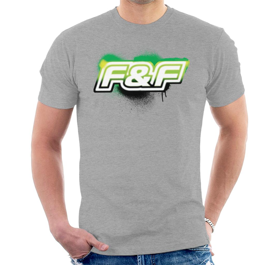 The Fast and The Furious Green Spray Logo Men's T-Shirt-ALL + EVERY