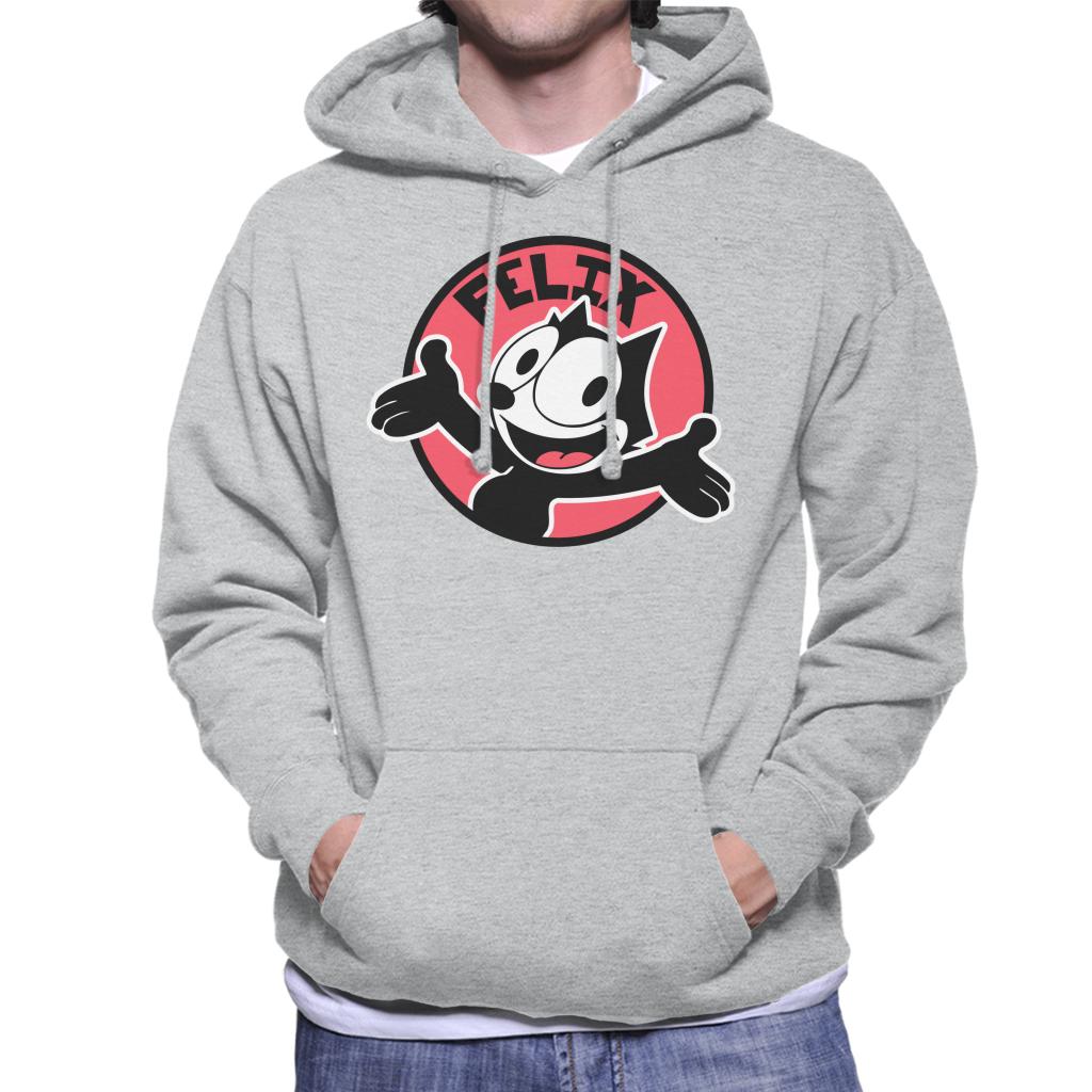 Felix The Cat Excited Face Men's Hooded Sweatshirt-ALL + EVERY