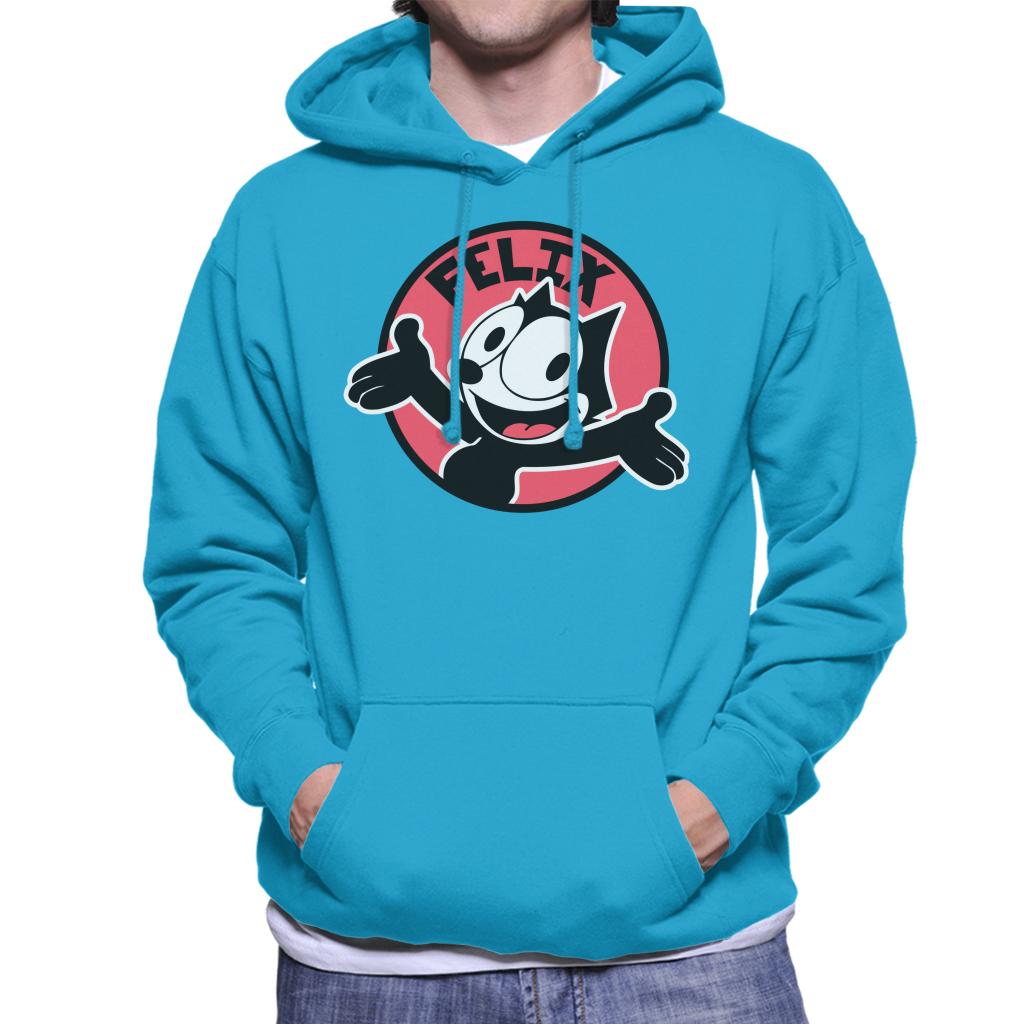 Felix The Cat Excited Face Men's Hooded Sweatshirt-ALL + EVERY