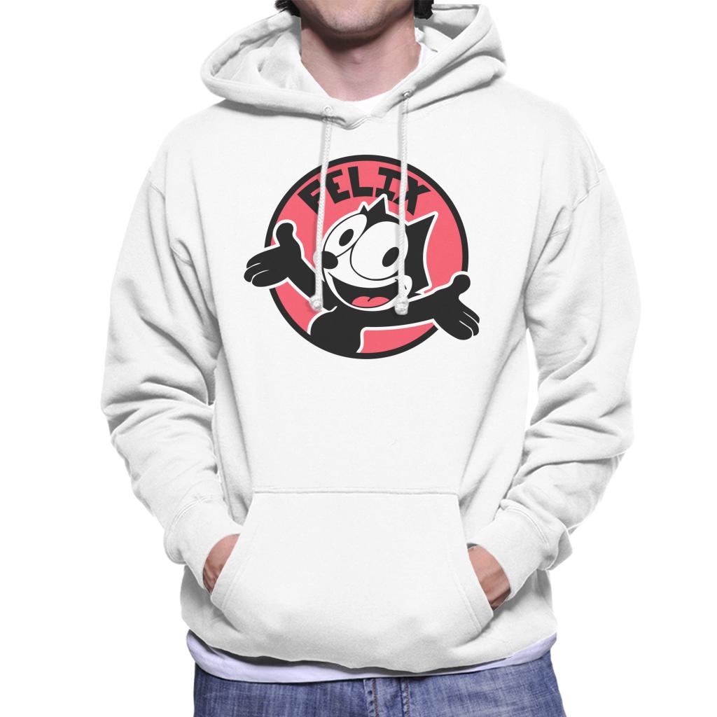 Felix The Cat Excited Face Men's Hooded Sweatshirt-ALL + EVERY