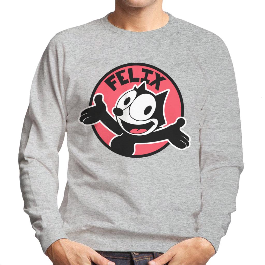 Felix The Cat Excited Face Men's Sweatshirt-ALL + EVERY