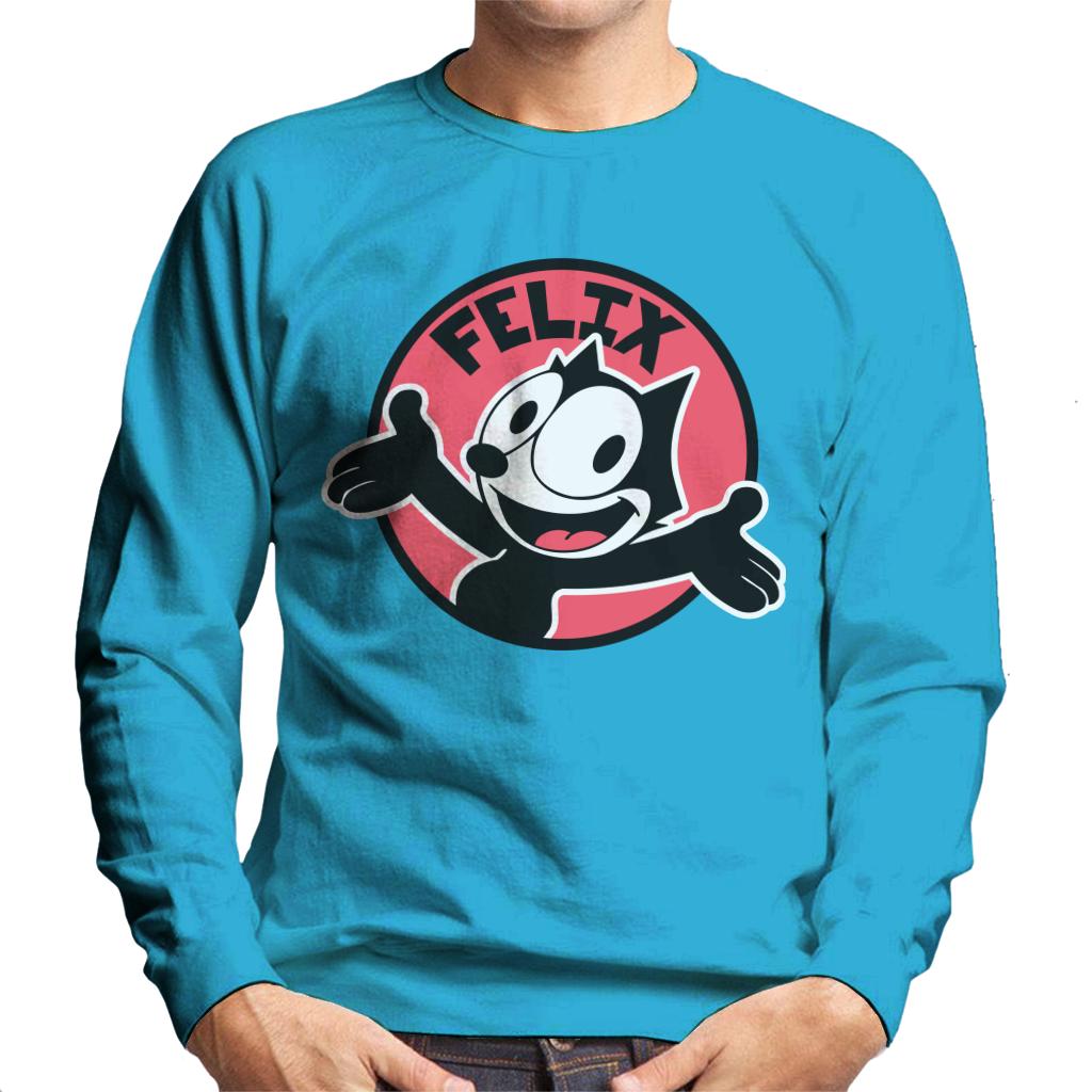 Felix The Cat Excited Face Men's Sweatshirt-ALL + EVERY