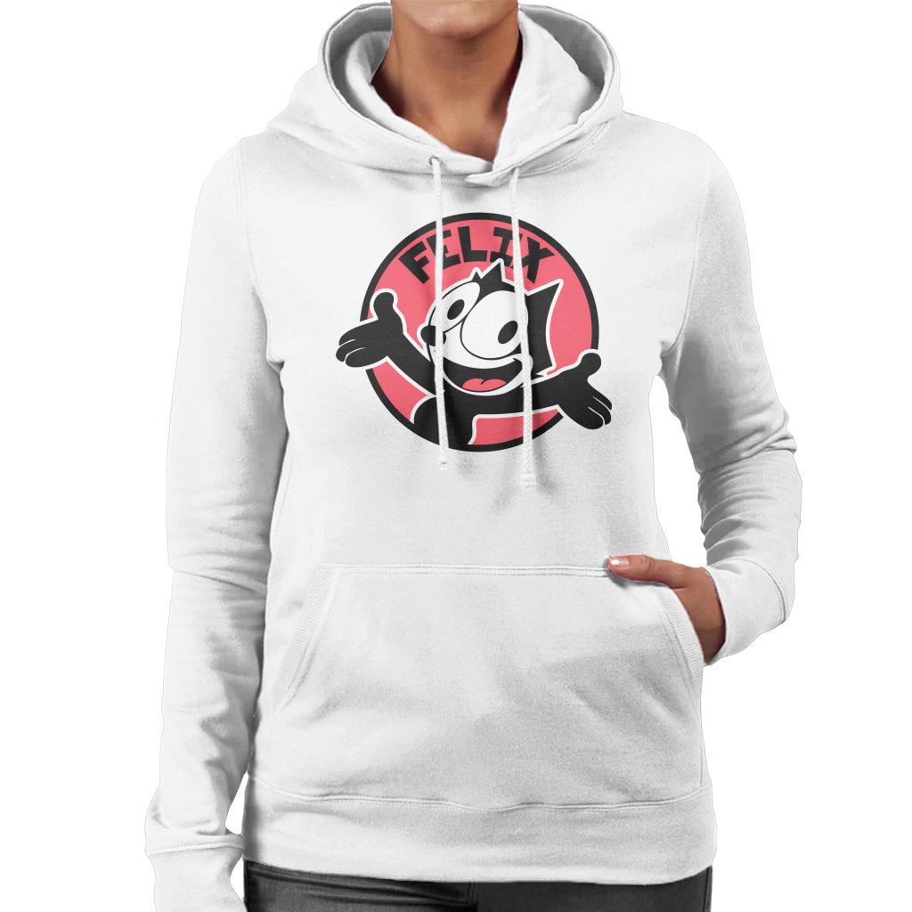 Felix The Cat Excited Face Women's Hooded Sweatshirt-ALL + EVERY