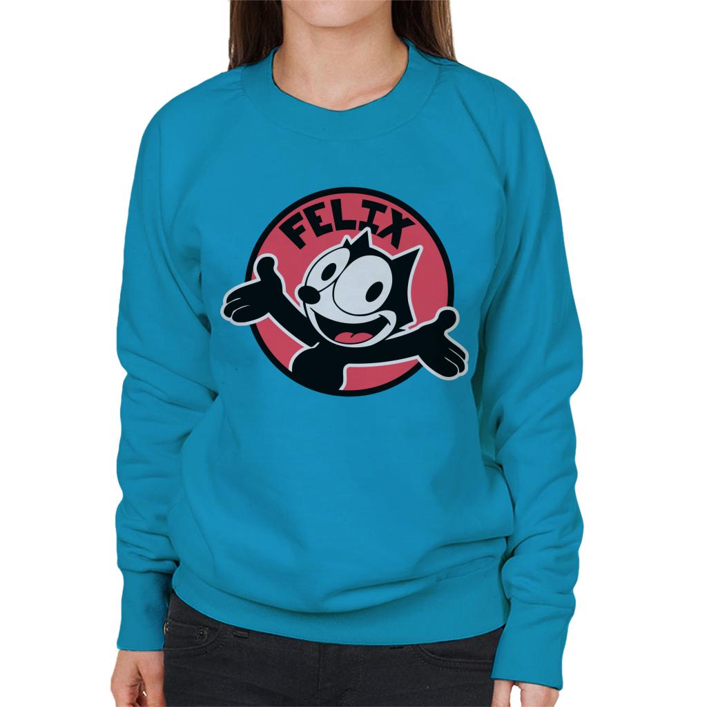 Felix The Cat Excited Face Women's Sweatshirt-ALL + EVERY