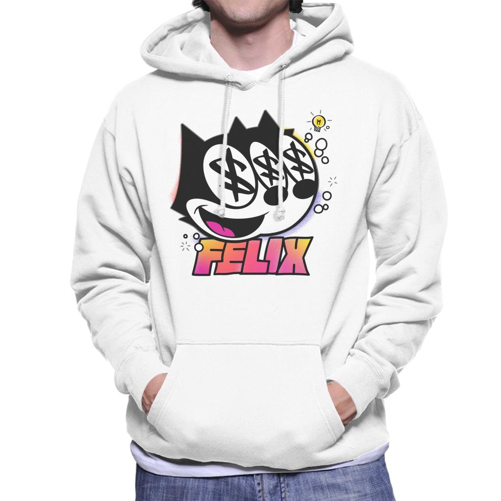 Felix The Cat Dollar Sign Men's Hooded Sweatshirt-ALL + EVERY