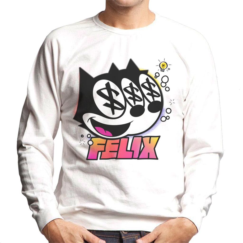 Felix The Cat Dollar Sign Men's Sweatshirt-ALL + EVERY