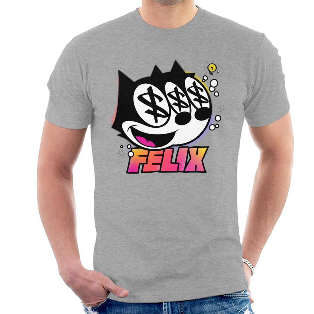 Felix The Cat Dollar Sign Men's T-Shirt-ALL + EVERY