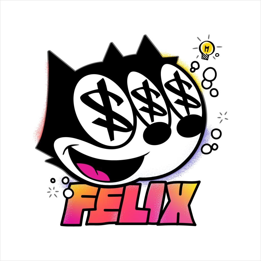 Felix The Cat Dollar Sign Men's T-Shirt-ALL + EVERY