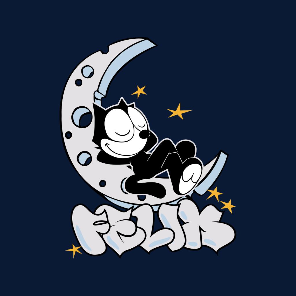 Felix The Cat Sleeping On The Moon Men's T-Shirt-ALL + EVERY