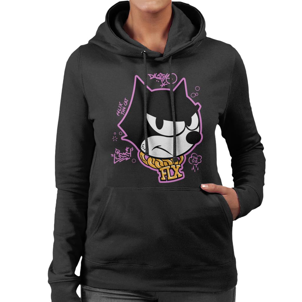 Felix The Cat The OG Women's Hooded Sweatshirt-ALL + EVERY