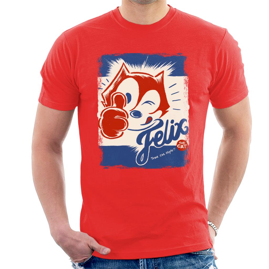 Felix The Cat True Cat Style Men's T-Shirt-ALL + EVERY