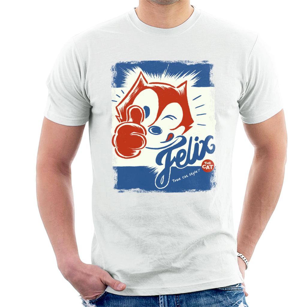 Felix The Cat True Cat Style Men's T-Shirt-ALL + EVERY