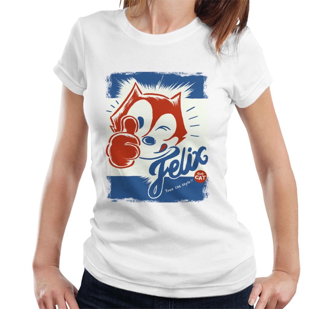 Felix The Cat True Cat Style Women's T-Shirt-ALL + EVERY