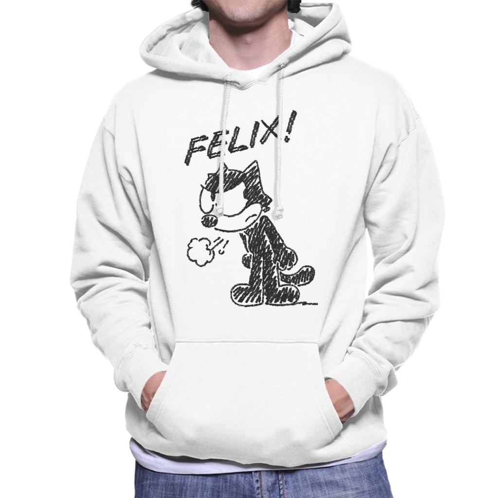 Felix The Cat Angry Men's Hooded Sweatshirt-ALL + EVERY