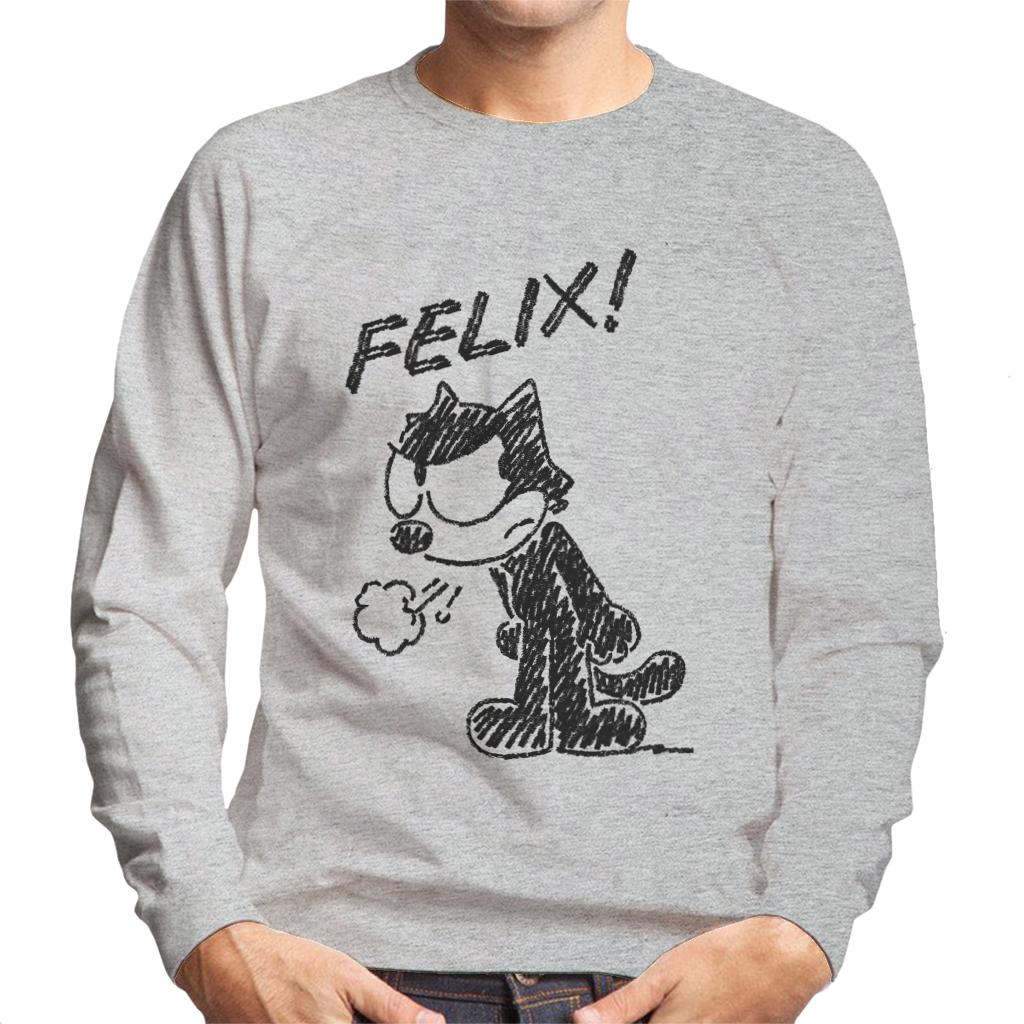 Felix The Cat Angry Men's Sweatshirt-ALL + EVERY