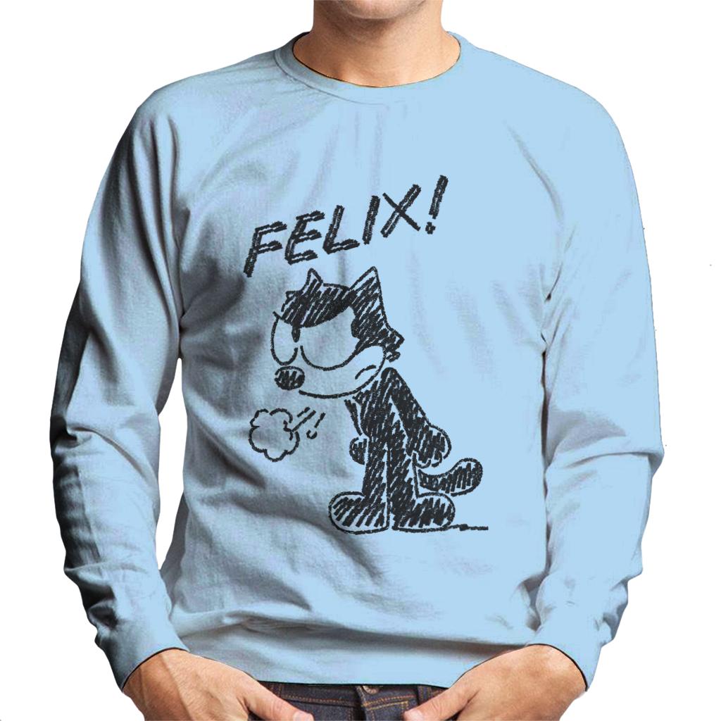 Felix The Cat Angry Men's Sweatshirt-ALL + EVERY