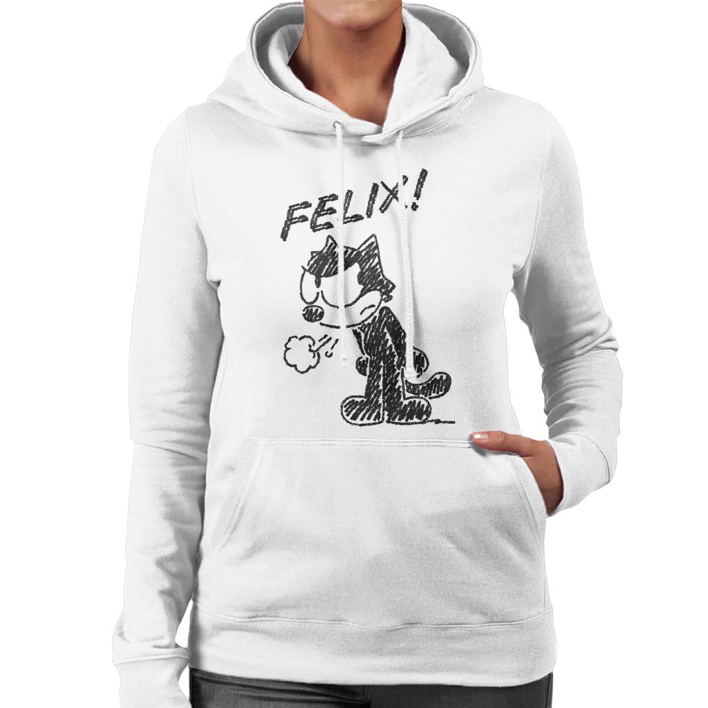 Felix The Cat Angry Women's Hooded Sweatshirt-ALL + EVERY