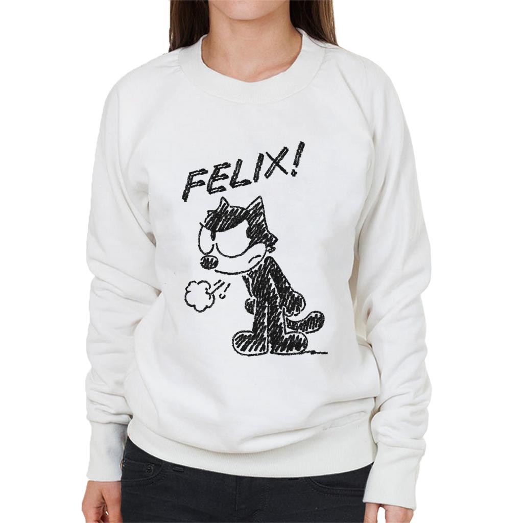 Felix The Cat Angry Women's Sweatshirt-ALL + EVERY