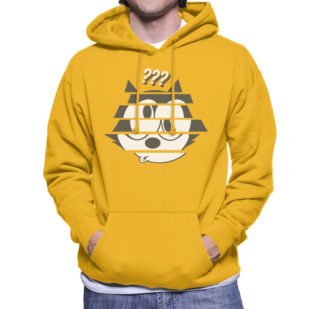 Felix The Cat Confused Face Men's Hooded Sweatshirt-ALL + EVERY