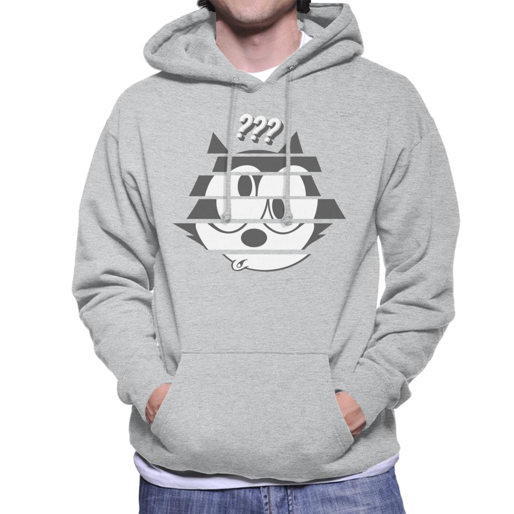 Felix The Cat Confused Face Men's Hooded Sweatshirt-ALL + EVERY