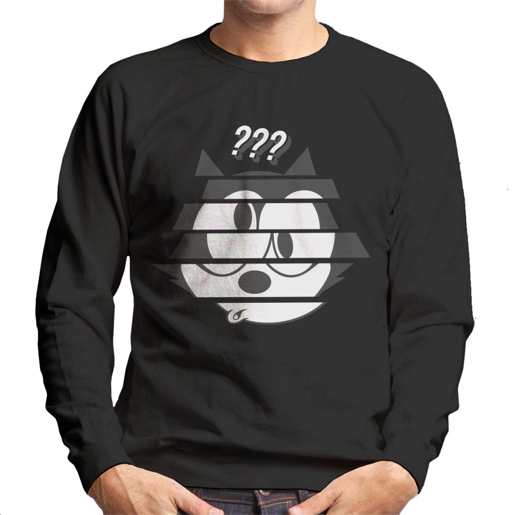 Felix The Cat Confused Face Men's Sweatshirt-ALL + EVERY