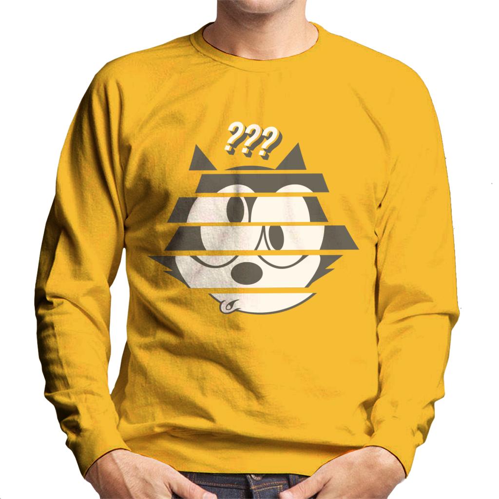 Felix The Cat Confused Face Men's Sweatshirt-ALL + EVERY