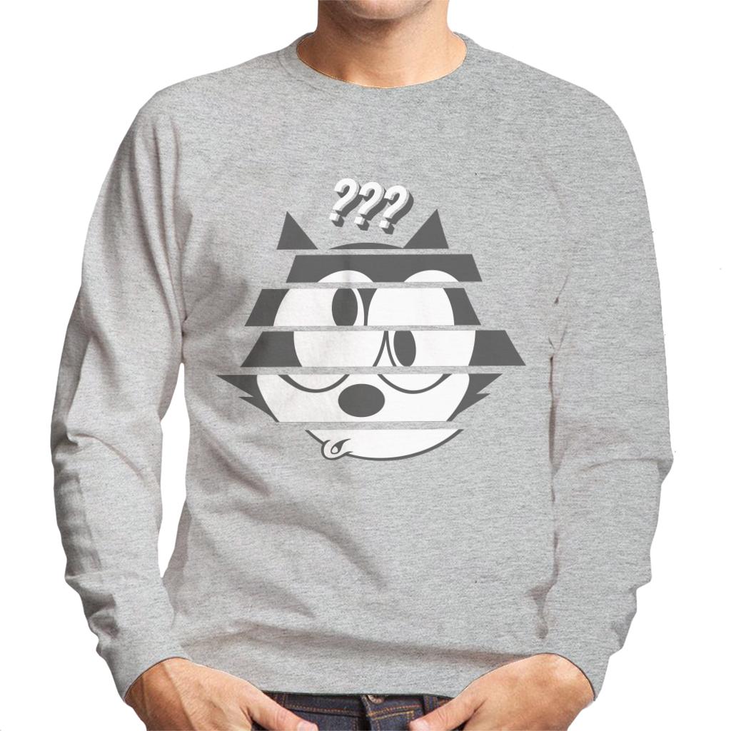 Felix The Cat Confused Face Men's Sweatshirt-ALL + EVERY