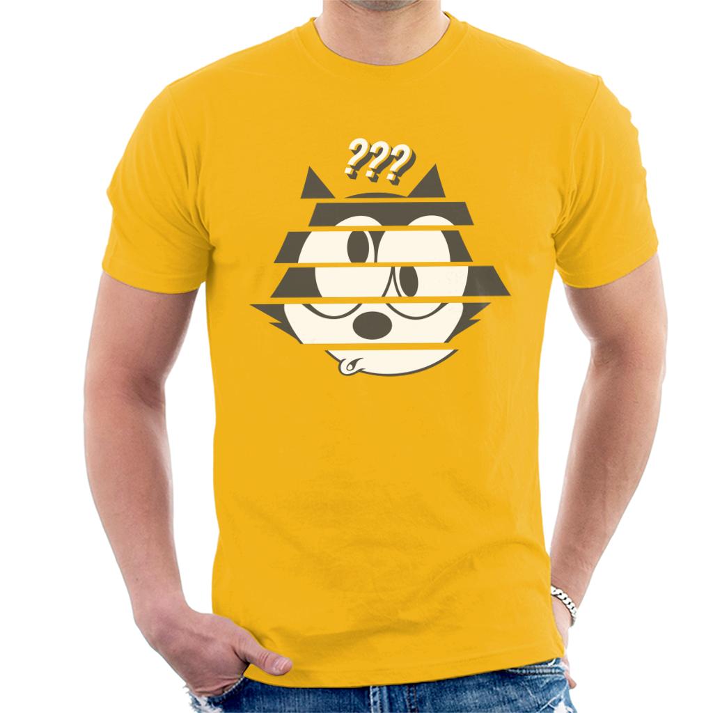 Felix The Cat Confused Face Men's T-Shirt-ALL + EVERY