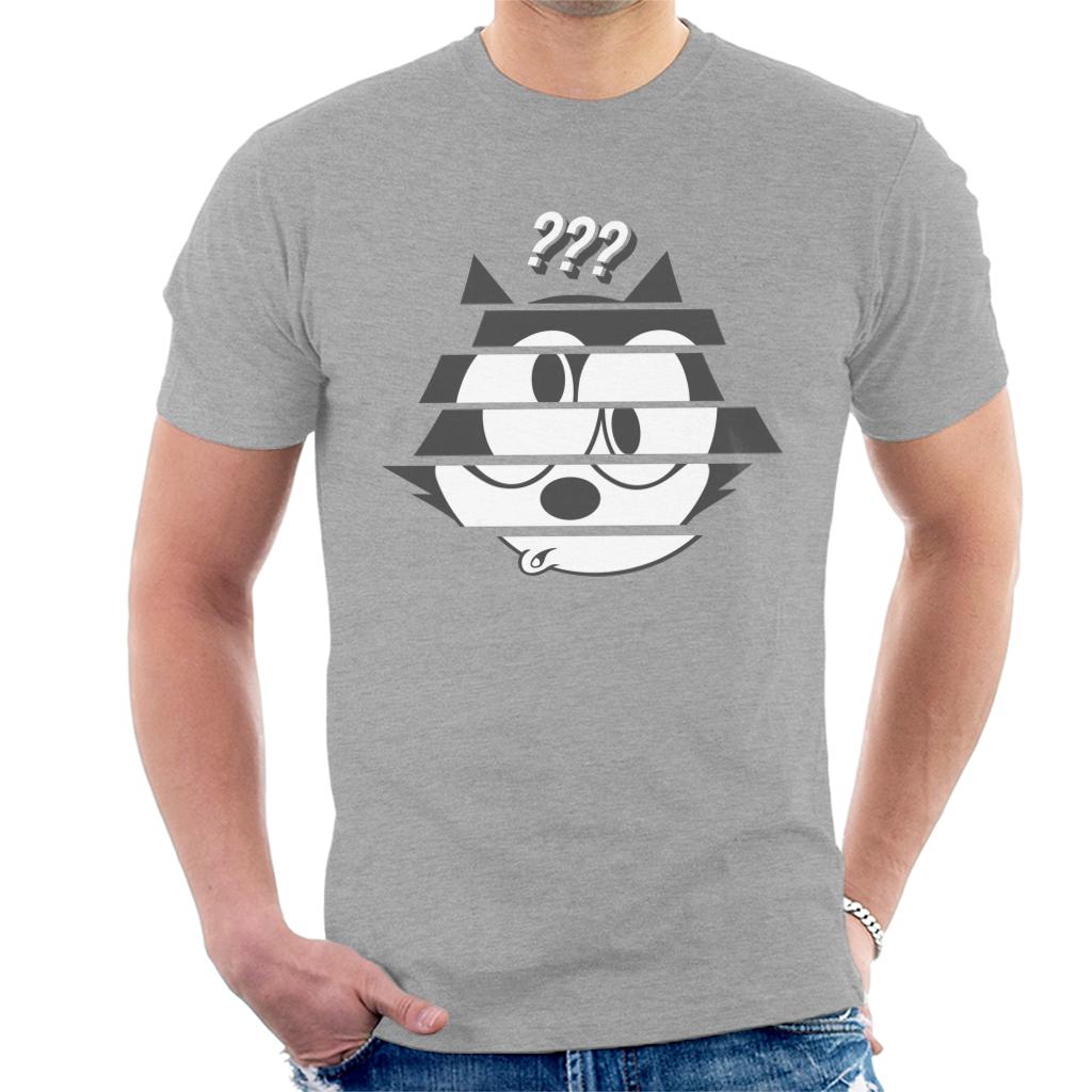 Felix The Cat Confused Face Men's T-Shirt-ALL + EVERY