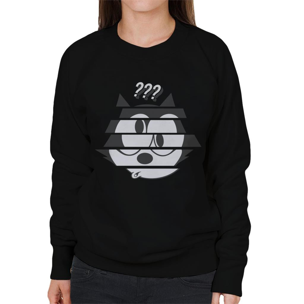 Felix The Cat Confused Face Women's Sweatshirt-ALL + EVERY