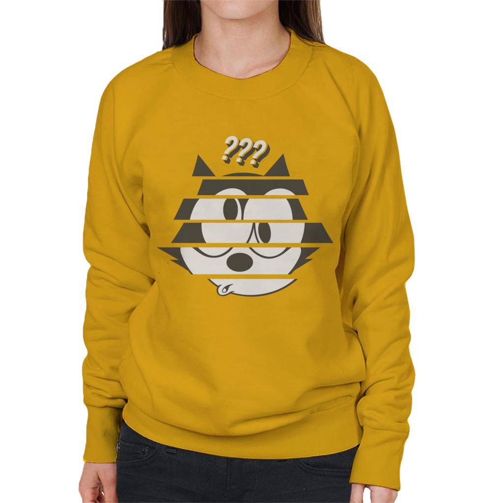 Felix The Cat Confused Face Women's Sweatshirt-ALL + EVERY