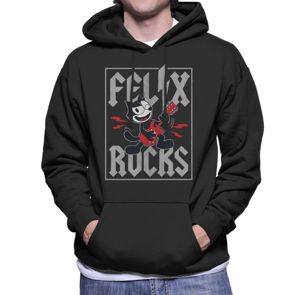 Felix The Cat The Rock Star Men's Hooded Sweatshirt-ALL + EVERY