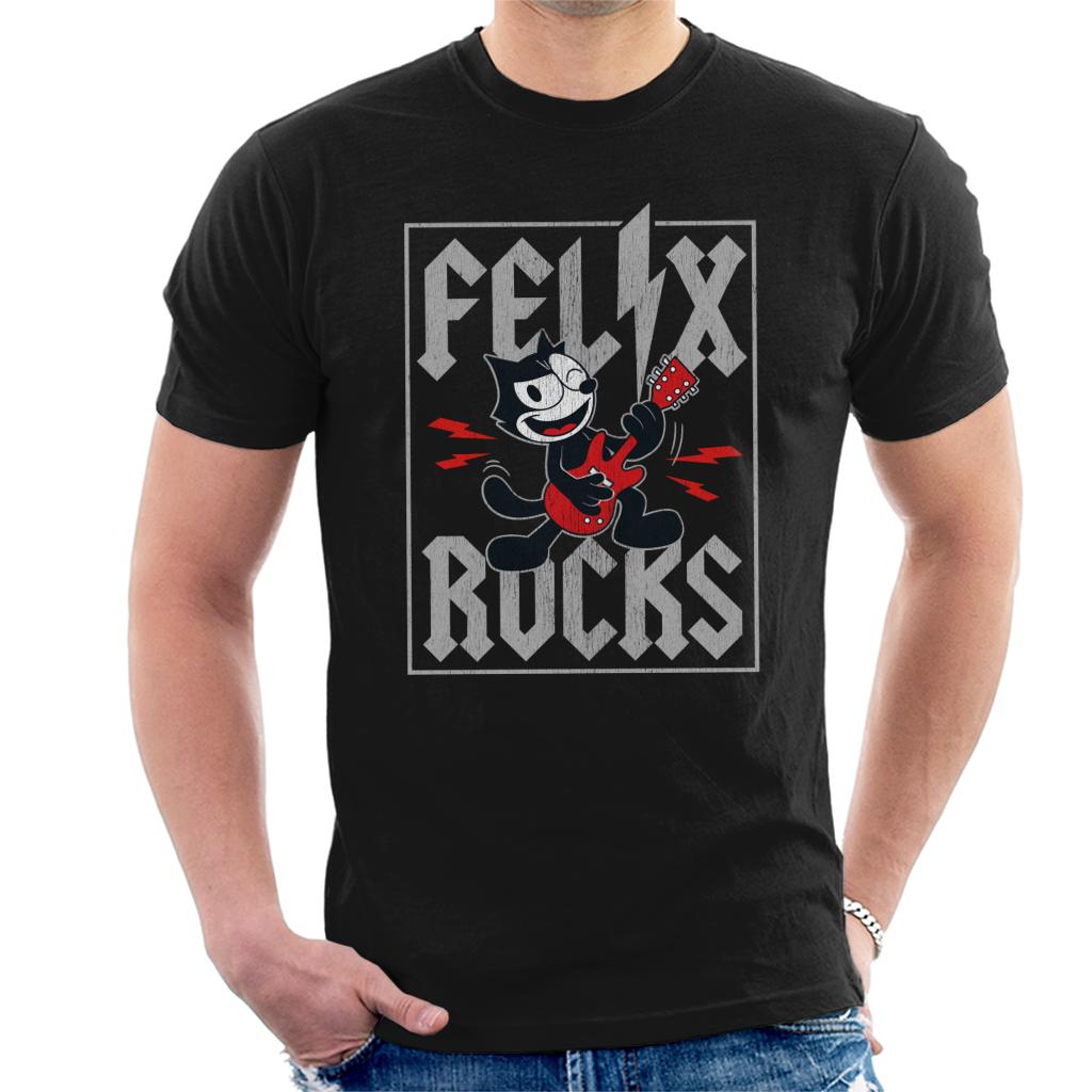 Felix The Cat The Rock Star Men's T-Shirt-ALL + EVERY