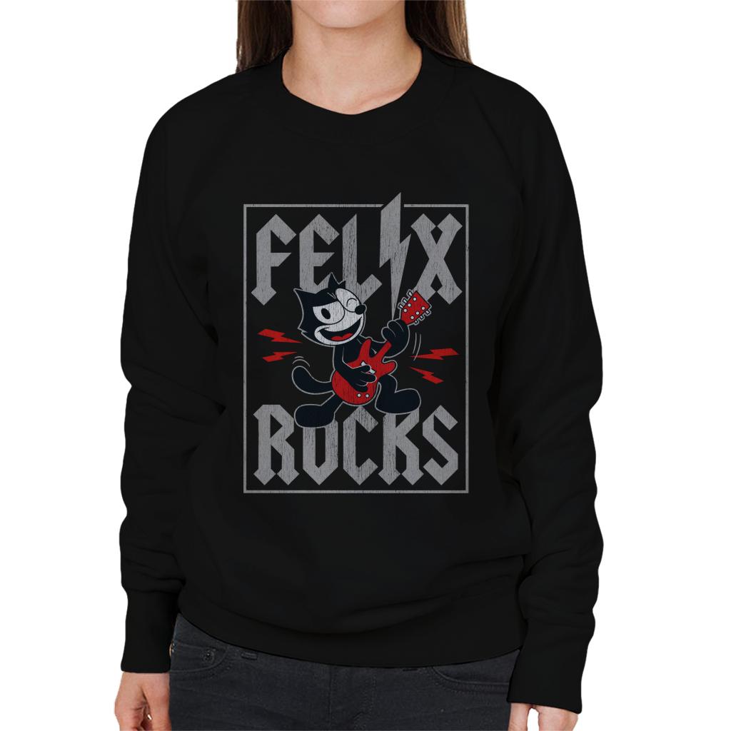 Felix The Cat The Rock Star Women's Sweatshirt-ALL + EVERY