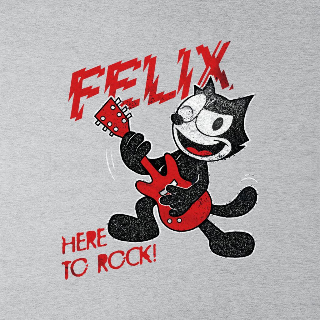 Felix The Cat Here To Rock Men's T-Shirt-ALL + EVERY