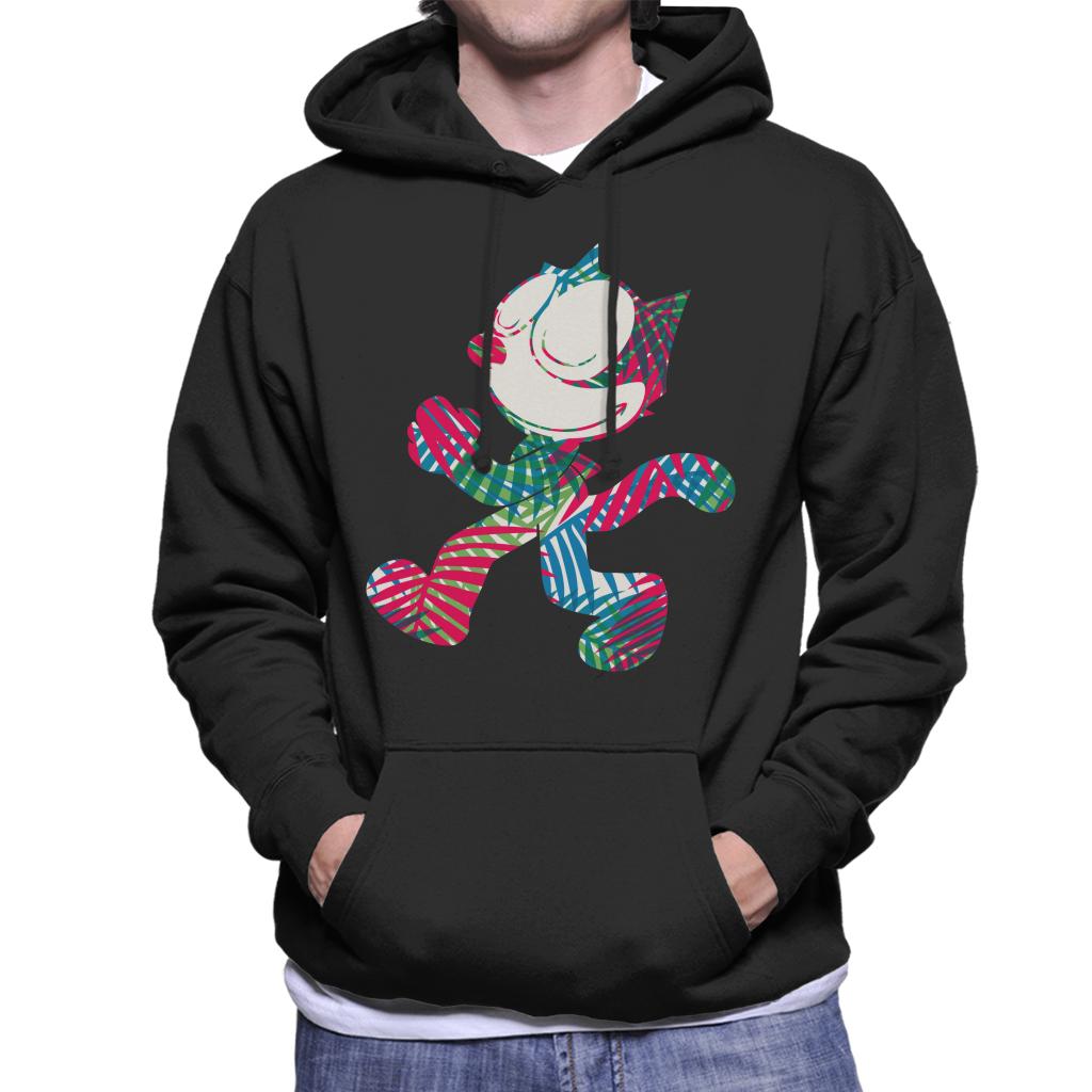 Felix The Cat Multi Coloured Leaves Men's Hooded Sweatshirt-ALL + EVERY