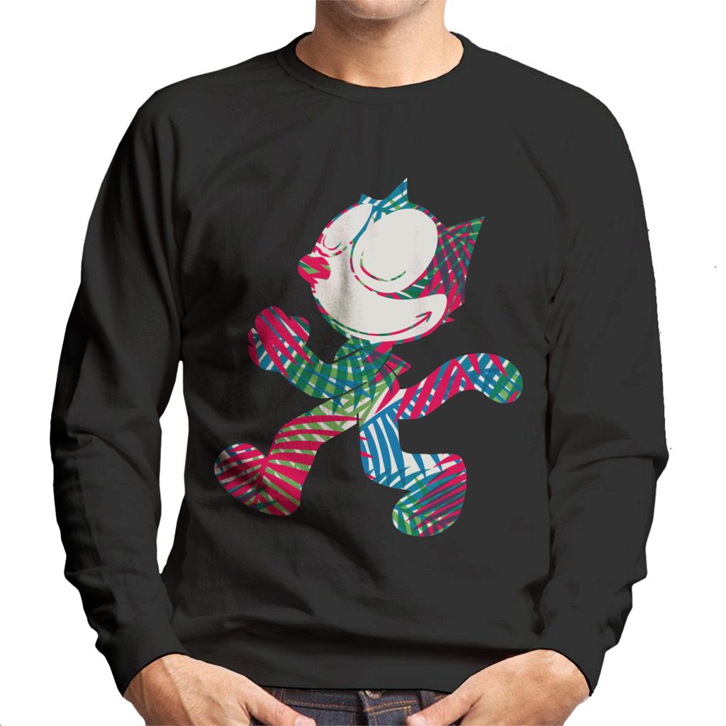 Felix The Cat Multi Coloured Leaves Men's Sweatshirt-ALL + EVERY