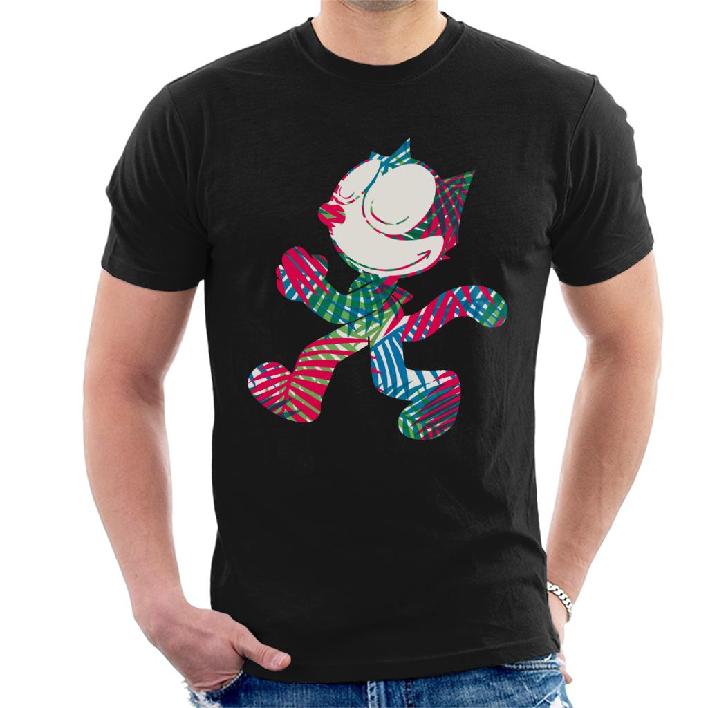 Felix The Cat Multi Coloured Leaves Men's T-Shirt-ALL + EVERY