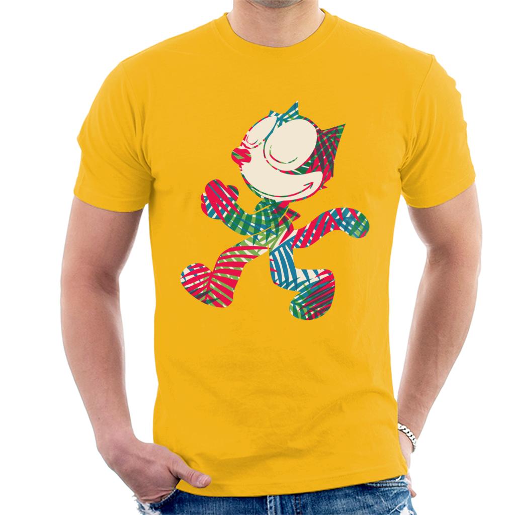 Felix The Cat Multi Coloured Leaves Men's T-Shirt-ALL + EVERY