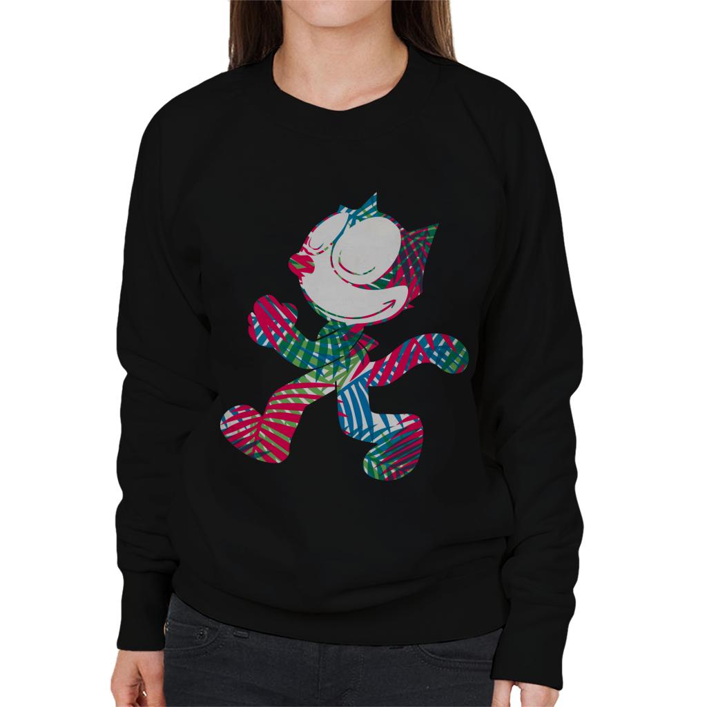 Felix The Cat Multi Coloured Leaves Women's Sweatshirt-ALL + EVERY