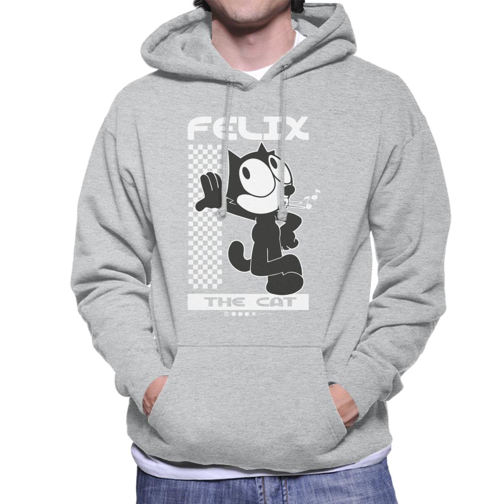 Felix The Cat Leaning Men's Hooded Sweatshirt-ALL + EVERY